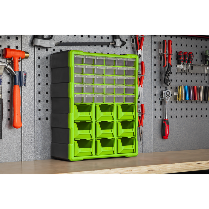 Cabinet Box 39 Drawer - Green/Black | APDC39HV
