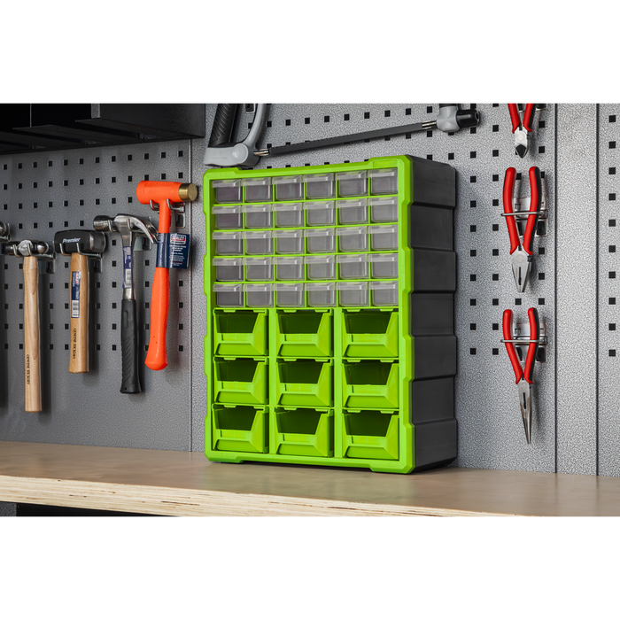 Cabinet Box 39 Drawer - Green/Black | APDC39HV