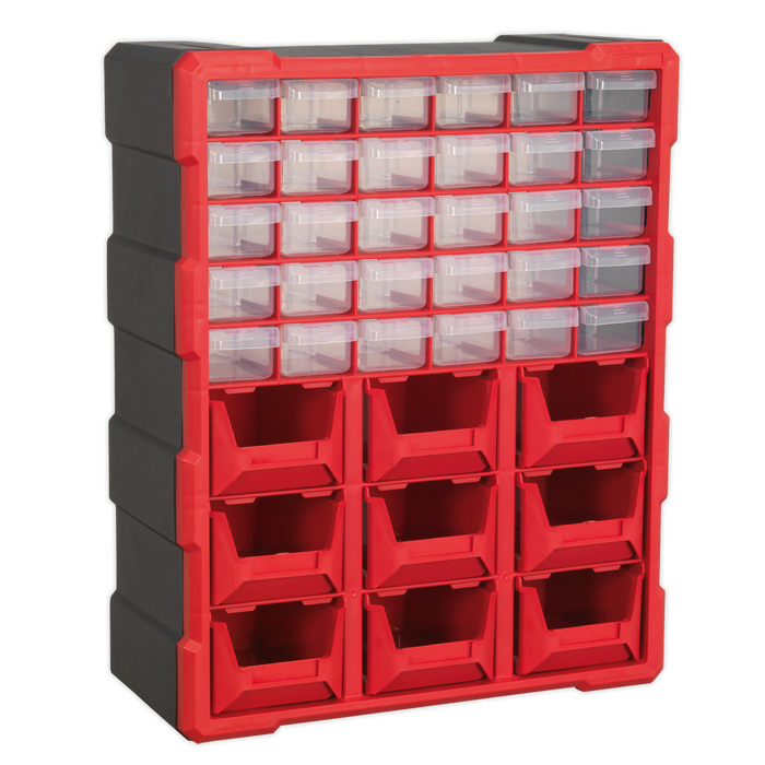 Cabinet Box 39 Drawer - Red/Black | APDC39R