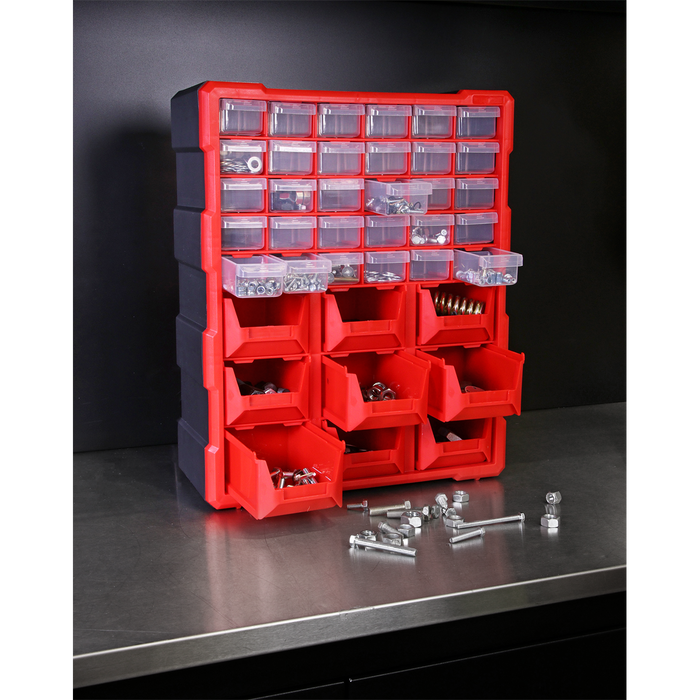 Cabinet Box 39 Drawer - Red/Black | APDC39R