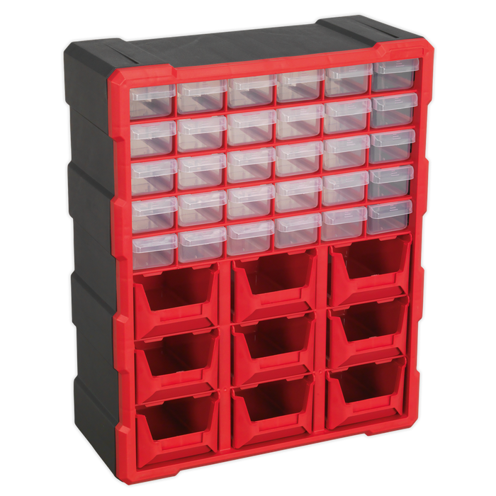 Cabinet Box 39 Drawer - Red/Black | APDC39R