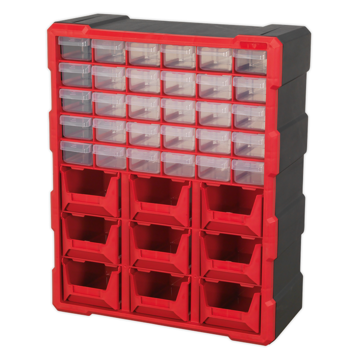 Cabinet Box 39 Drawer - Red/Black | APDC39R