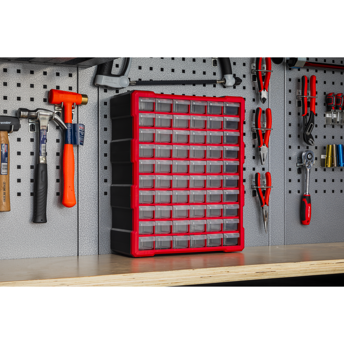 Cabinet Box 60 Drawer - Red/Black | APDC60R