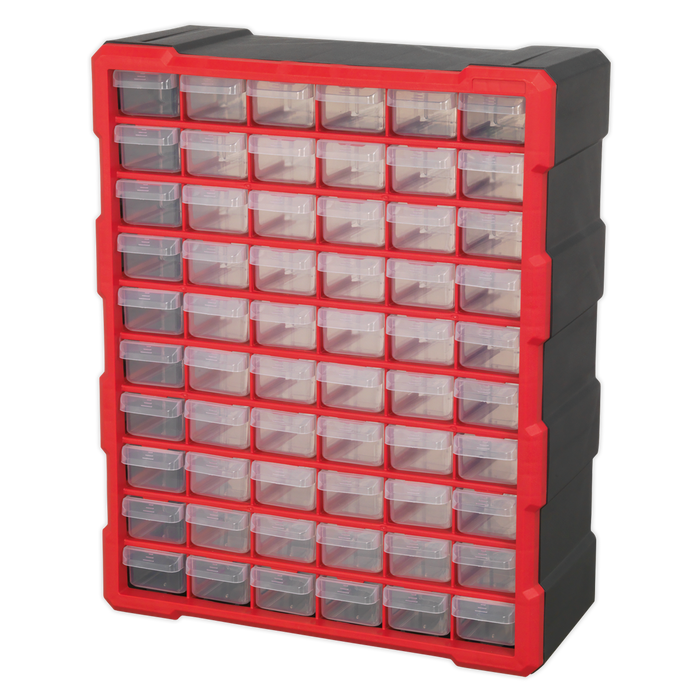 Cabinet Box 60 Drawer - Red/Black | APDC60R