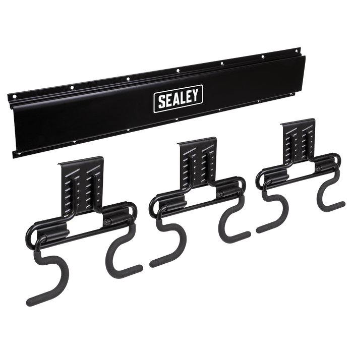 Wall Mounting Storage Rail with 6 Hooks | APHKIT4