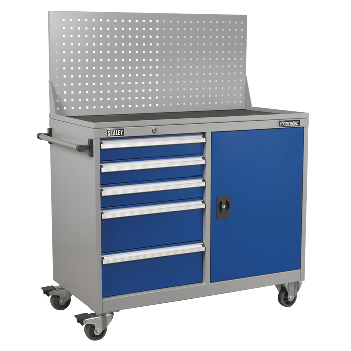 Premier Industrial™ Mobile Workstation with 5 Drawers & 1 Shelf | API1103A
