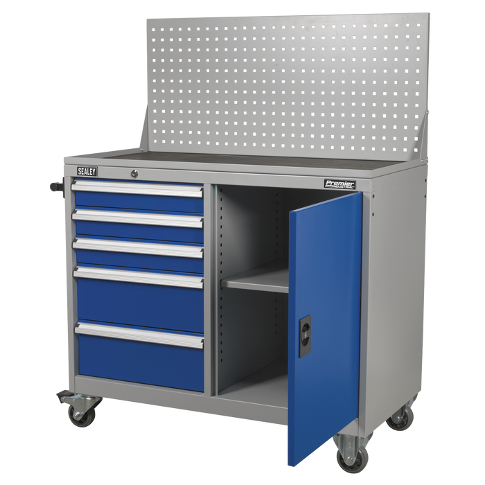 Premier Industrial™ Mobile Workstation with 5 Drawers & 1 Shelf | API1103A