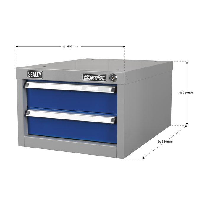 Premier Industrial™ Double Drawer Unit for API Series Workbenches | API15