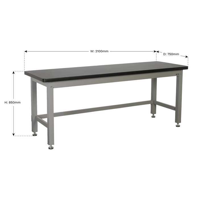 Premier Industrial™ Steel Workbench 2.1m | API2100