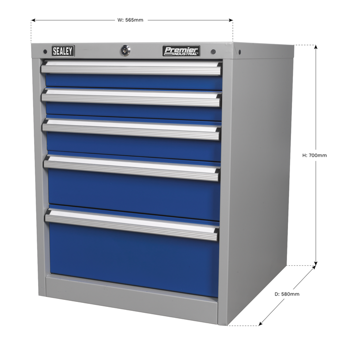Premier Industrial™ Cabinet 5 Drawer | API5655B