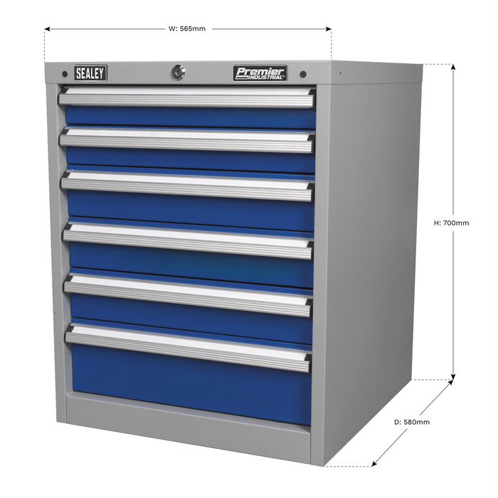 Premier Industrial™ Cabinet 6 Drawer | API5656