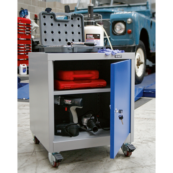 Premier Industrial™ Mobile Industrial Cabinet with 1 Shelf | API5659