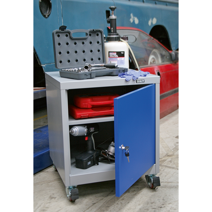 Premier Industrial™ Mobile Industrial Cabinet with 1 Shelf | API5659