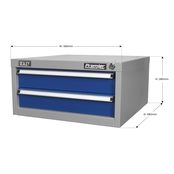Premier Industrial™ Double Drawer Unit for API Series Workbenches | API9