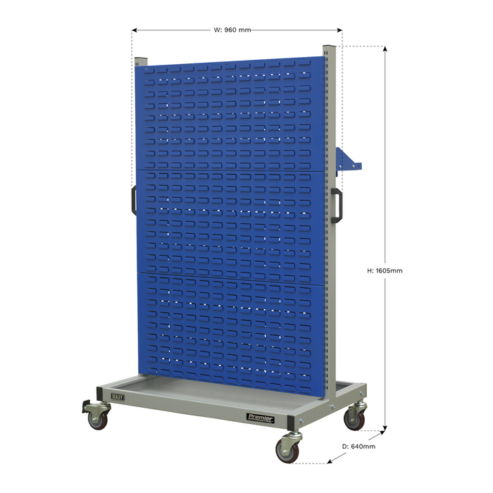 Premier Industrial™ Mobile Storage System with Shelf | APICCOMBO1
