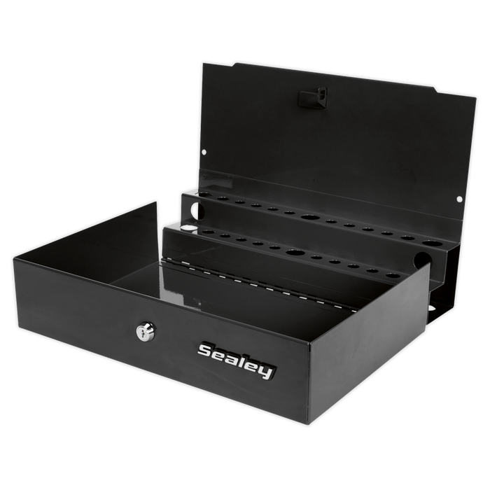 Side Cabinet for Long Handle Tools - Black | APLHTB