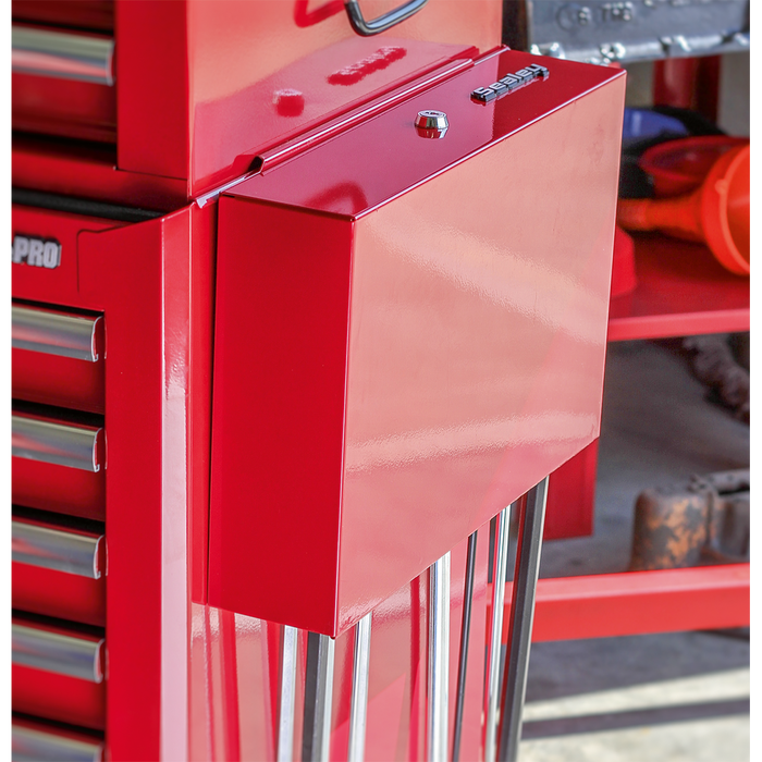 Side Cabinet for Long Handle Tools - Red | APLHT