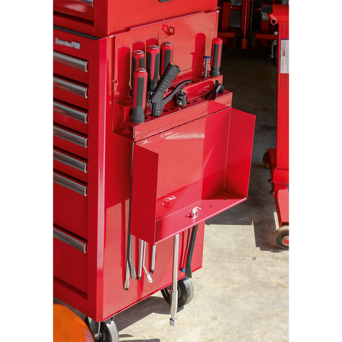 Side Cabinet for Long Handle Tools - Red | APLHT