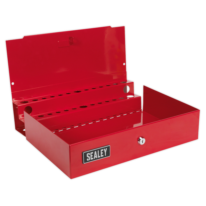 Side Cabinet for Long Handle Tools - Red | APLHT