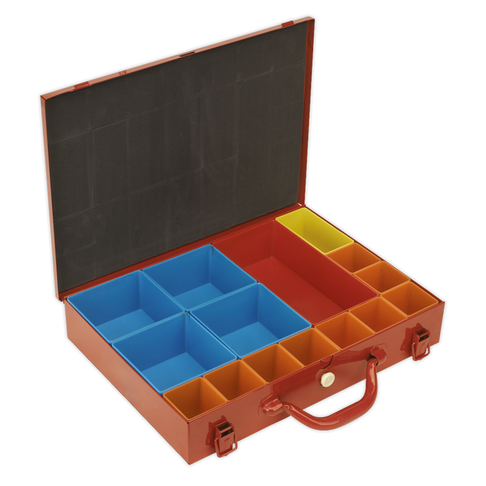 Metal Case with 15 Storage Bins | APMC15