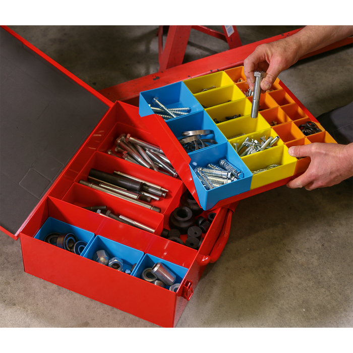 2-Layer Metal Case with 27 Storage Bins | APMC27