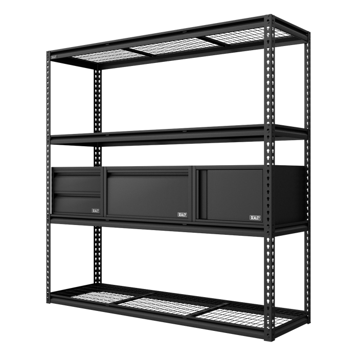Heavy-Duty Modular Racking Kit with 3 Storage Units | APMRCOMBO1
