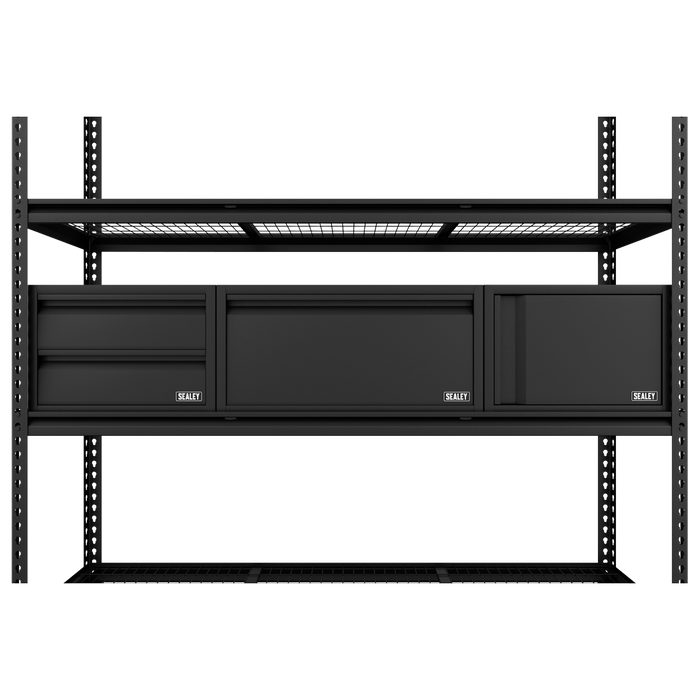 Heavy-Duty Modular Racking Kit with 3 Storage Units | APMRCOMBO1