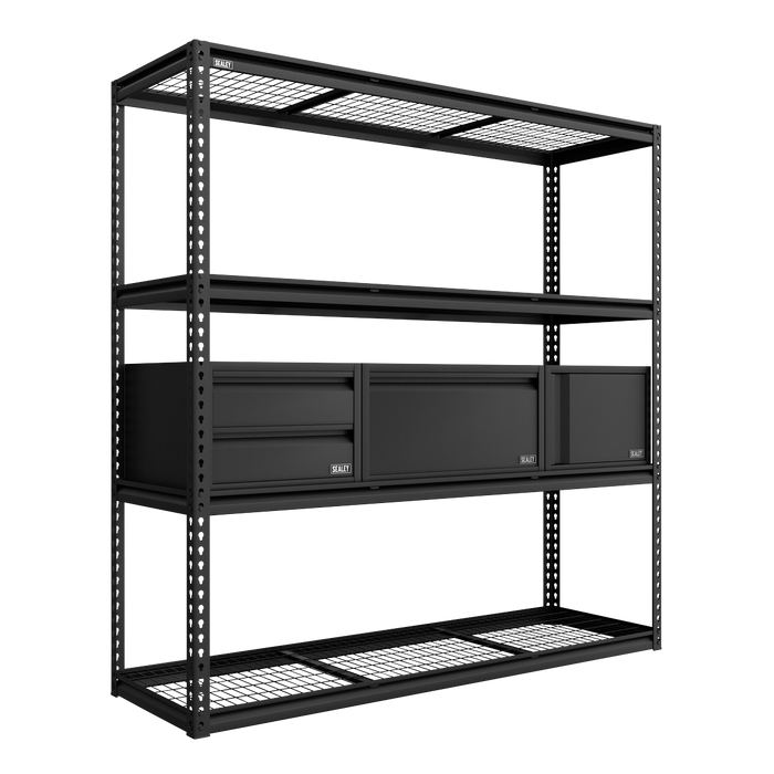 Heavy-Duty Modular Racking Kit with 3 Storage Units | APMRCOMBO1