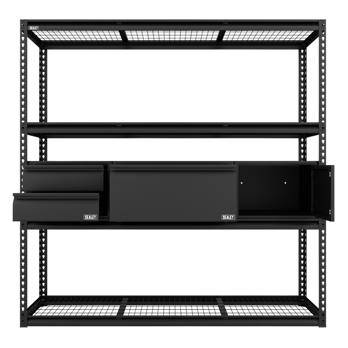 Heavy-Duty Modular Racking Kit with 3 Storage Units | APMRCOMBO1