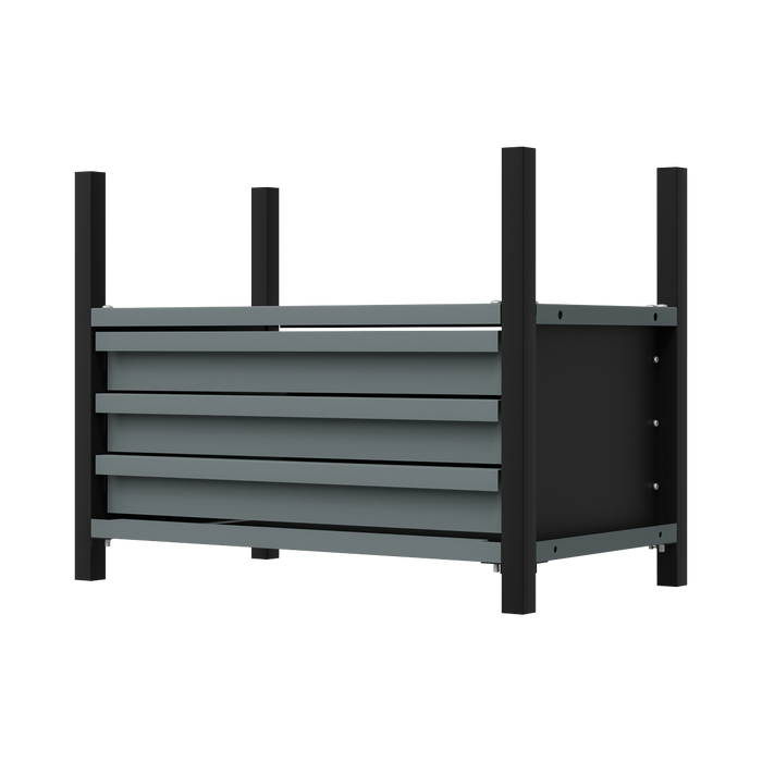 Modular Storage Mid Unit 3 Drawer & 1 Shelf 580mm | APMRM2