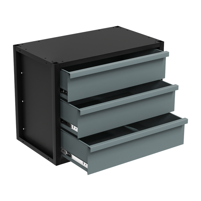 Modular Storage Mid Unit 3 Drawer 580mm | APMRM3