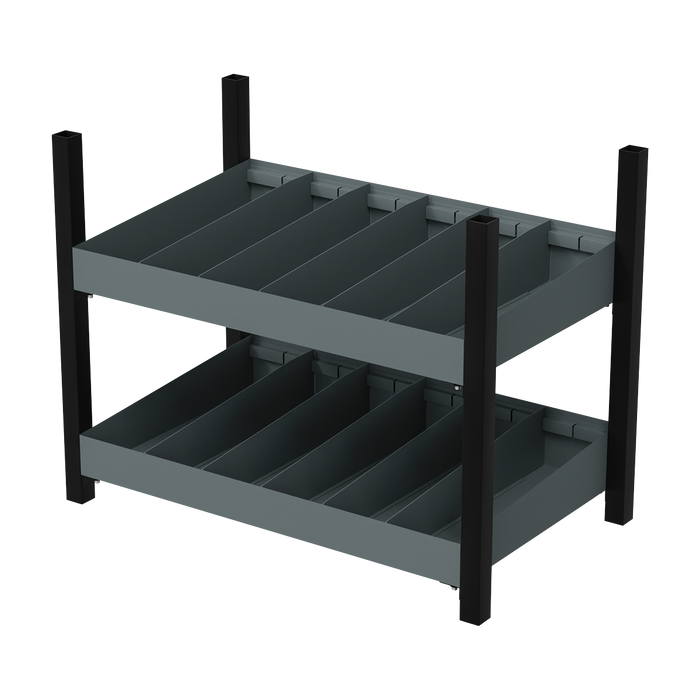 Modular Storage Mid Unit 2 Compartment Shelve 580mm | APMRM4