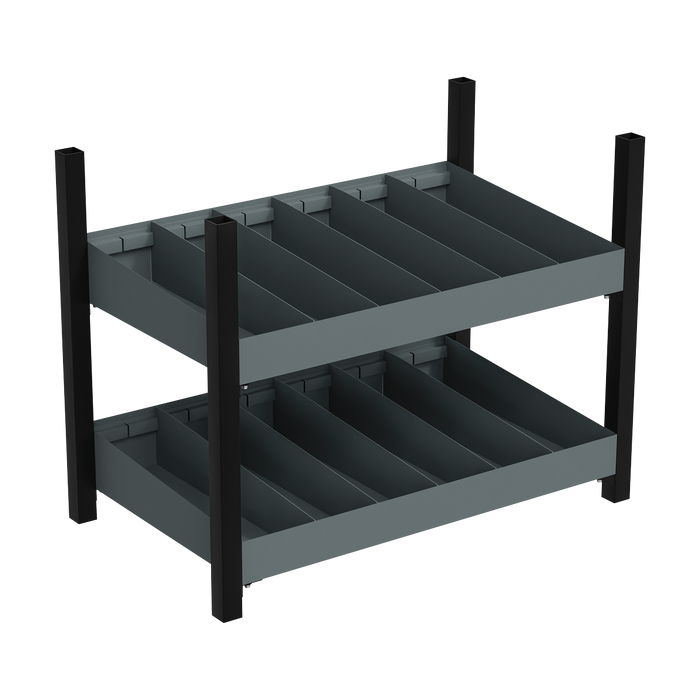 Modular Storage Mid Unit 2 Compartment Shelve 580mm | APMRM4
