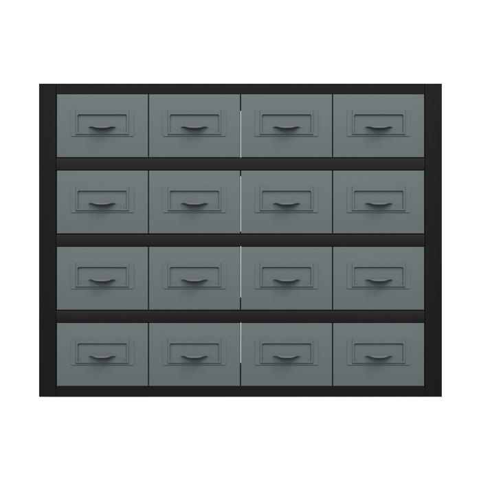 Modular Storage Mid Unit 16 Small Drawers 580mm | APMRM5