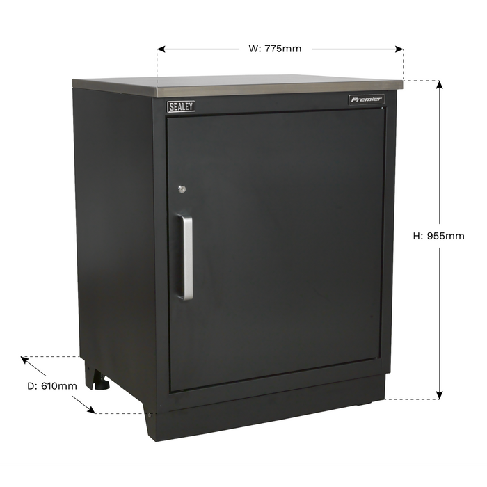 Premier™ Heavy-Duty Modular Floor Cabinet 1 Door 775mm | APMS01