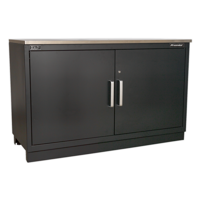 Premier™ Storage System with Stainless Worktop 5.58m | APMSSTEEL