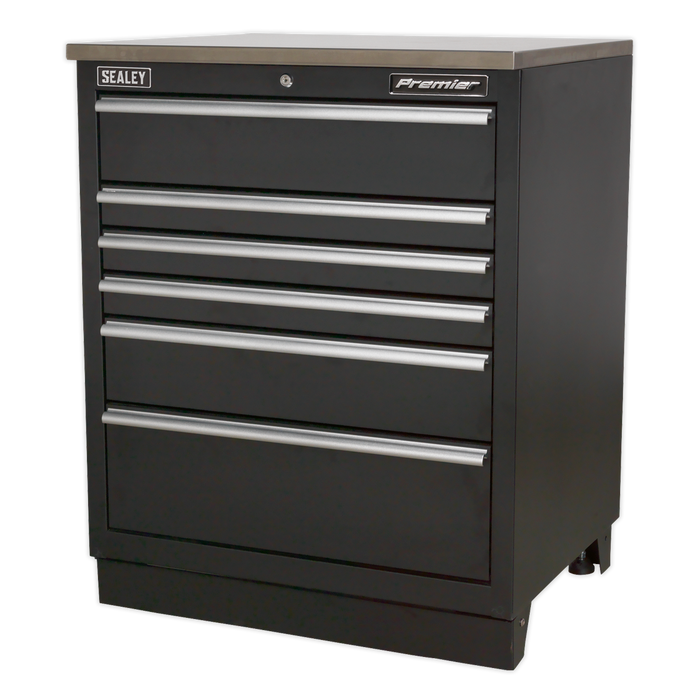 Premier™ Heavy-Duty Modular Floor Cabinet 6 Drawer 775mm | APMS03