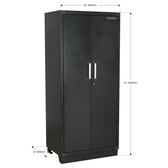 Premier™ Heavy-Duty Modular Full Height Floor Cabinet 2 Door 930mm | APMS05