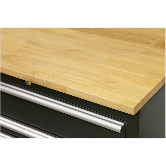 Premier™ Storage System with Hardwood Worktop 5.58m | APMSOAK