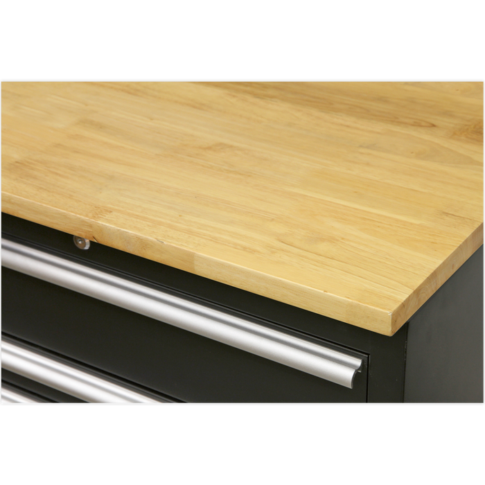 Premier™ Storage System with Hardwood Worktop 3.55m | APMSCOMBO7W
