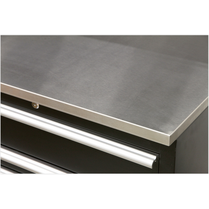 Premier™ Storage System with Stainless Worktop 5.58m | APMSSTEEL