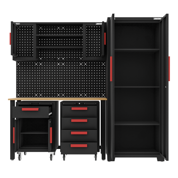 American PRO® Complete Garage Storage System with 2 Mobile Trolleys | APMS12OP