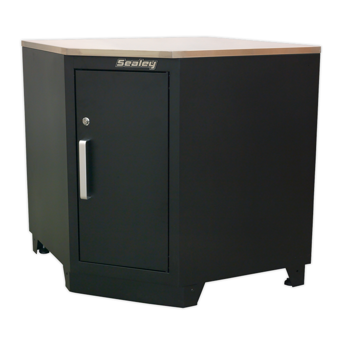 Premier™ Stainless Steel Corner Worktop 930mm | APMS19