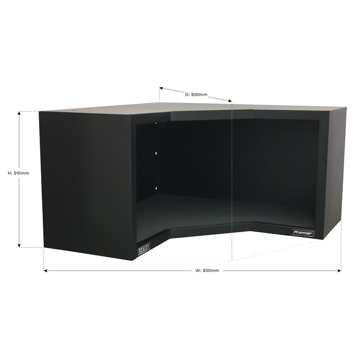 Premier™ Heavy-Duty Modular Corner Wall Cabinet 930mm | APMS16