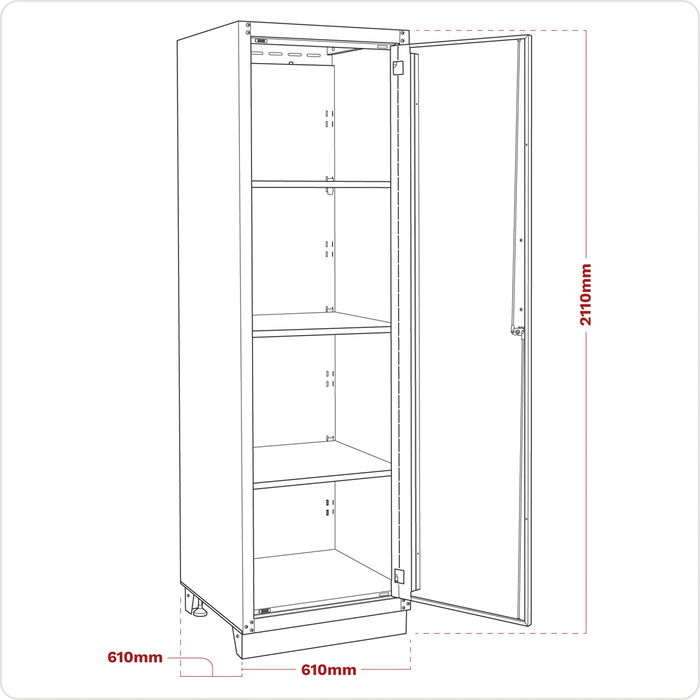 Premier™ Heavy-Duty Modular Full Height Floor Cabinet 2110mm | APMS21