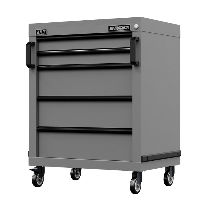 Superline PRO® Black Edition Modular Mobile Cabinet 5 Drawer 650mm | APMS34BE