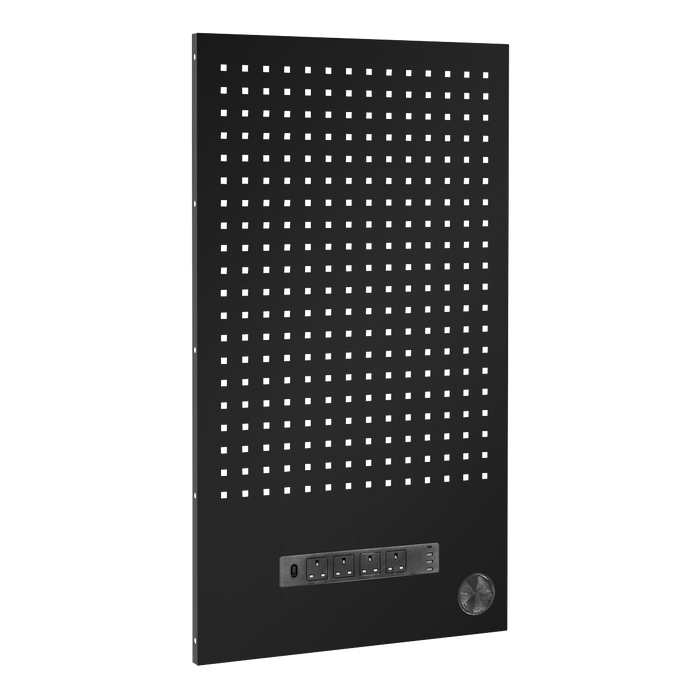 Superline PRO® Black Edition Modular Back Panel with Power Bar 600mm | APMS3BEBP
