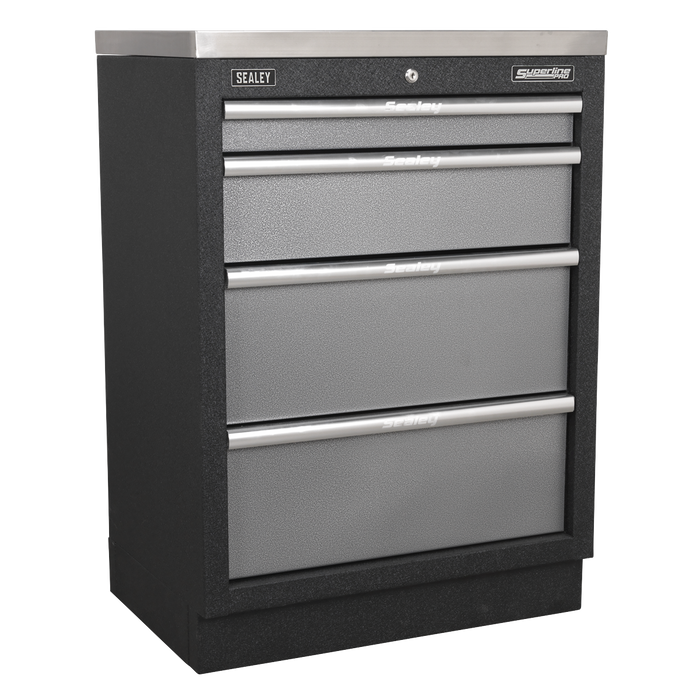 Superline PRO® Storage System with Stainless Worktop 4.92m | APMSSTACK17SS
