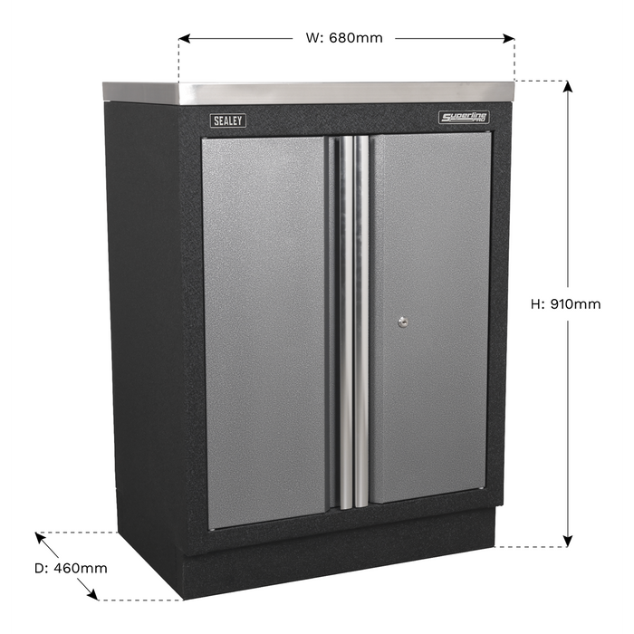 Superline PRO® Modular Floor Cabinet 2 Door 680mm | APMS52