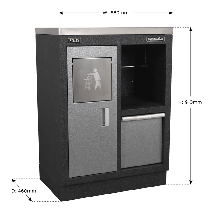 Superline PRO® Modular Multifunction Cabinet with Drawer 680mm | APMS57